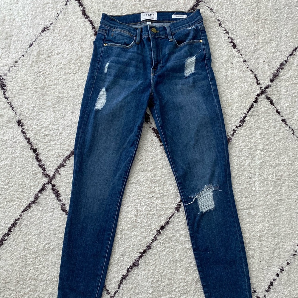 FRAME Le High Skinny Jeans 26